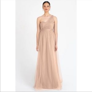 *USED* Jenny Yoo Annabelle Convertible Tulle Bridesmaids Dress Cashmere Size 4